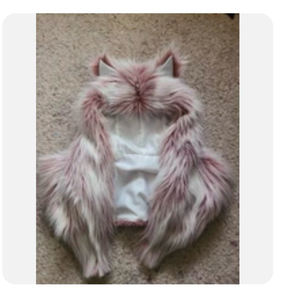 SpiritHoods Pink Faux Fur Vest